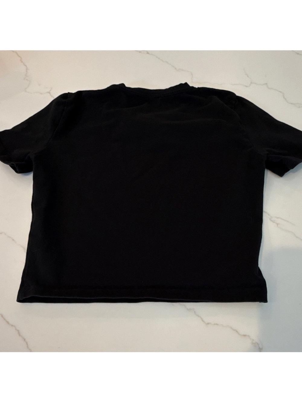 Zara Black Short Sleeve Crew Neck Tee